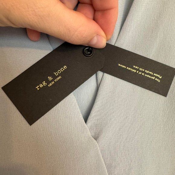 Rag and Bone Victor Silk Blouse - Picture 4 of 5